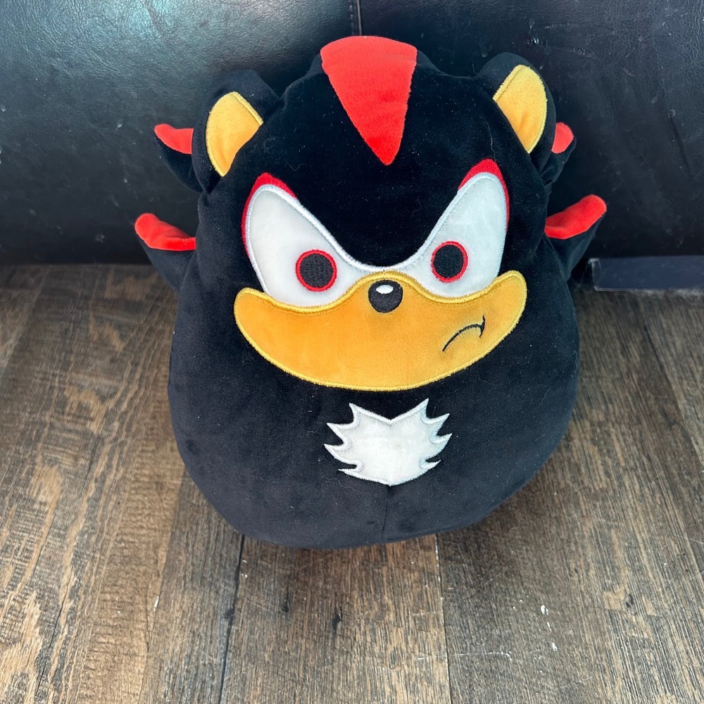 Squishmallows‎ Sonic the Hedgehog Shadow 8 Inch Plush Kellytoy SEGA 2024 Black